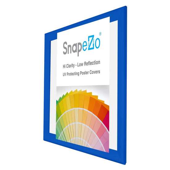 34x44 Blue SnapeZo® Snap Frame - 1.7" Profile - Snap Frames Direct