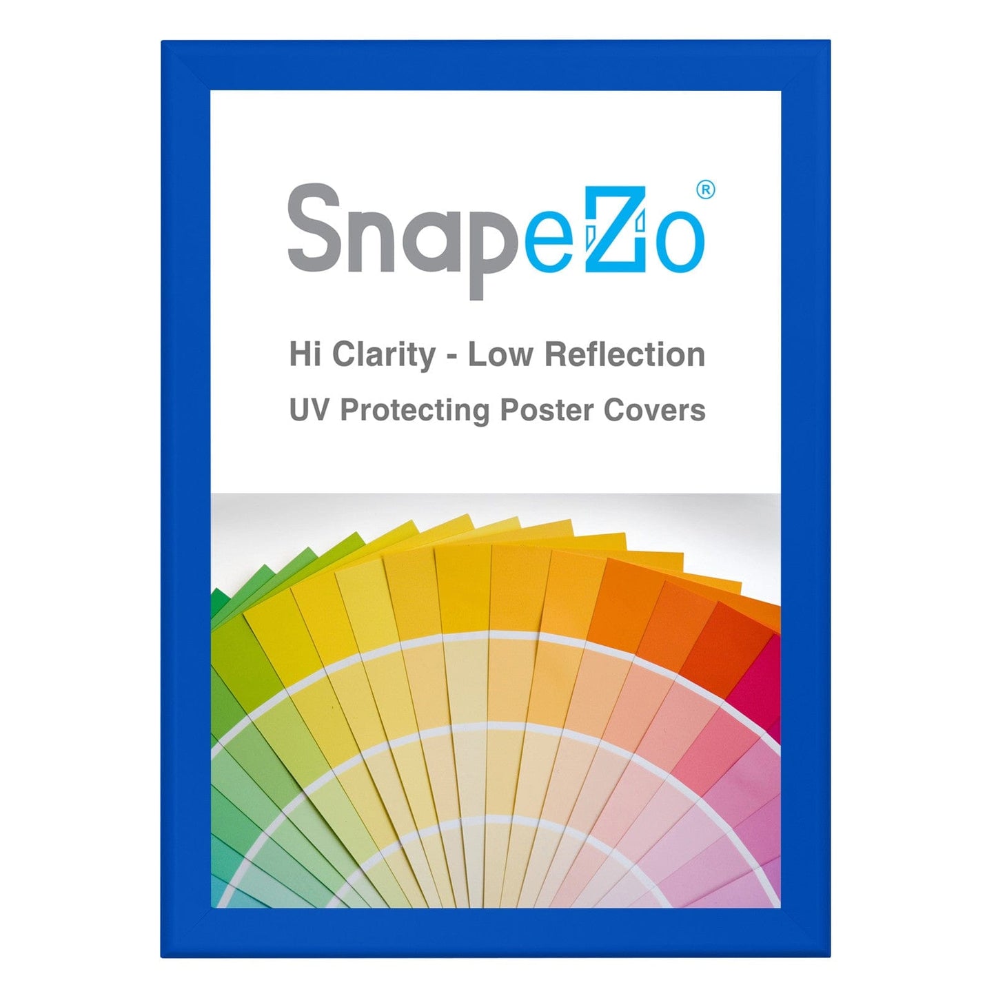 33x46 Blue SnapeZo® Snap Frame - 1.7" Profile - Snap Frames Direct