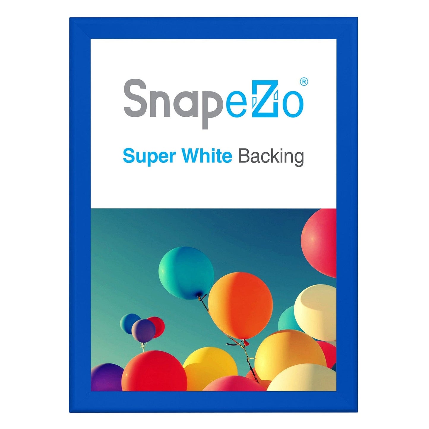 33x46 Blue SnapeZo® Snap Frame - 1.7" Profile - Snap Frames Direct