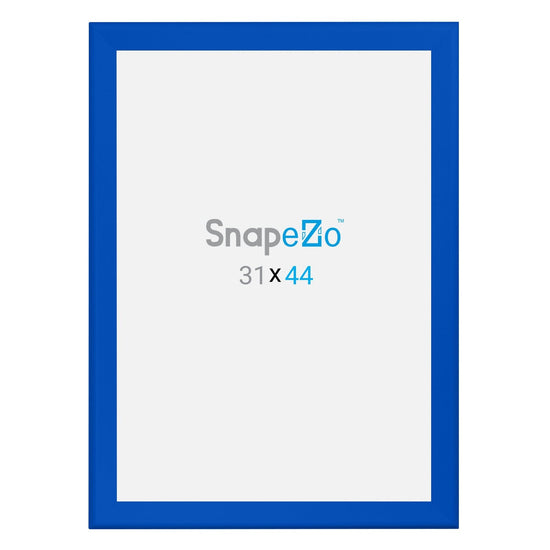 31x44 Blue SnapeZo® Snap Frame - 1.7" Profile - Snap Frames Direct