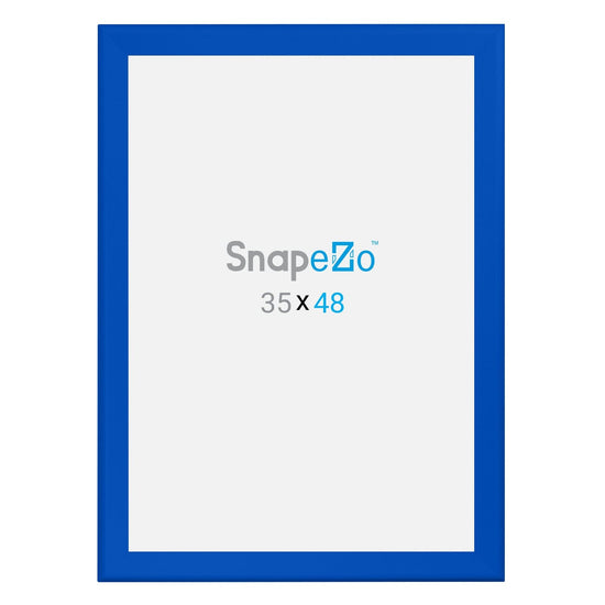 35x48 Blue SnapeZo® Snap Frame - 1.7" Profile - Snap Frames Direct