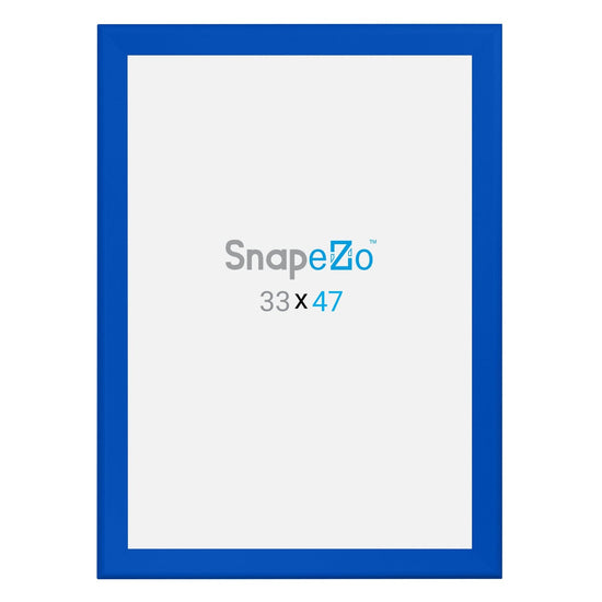 33x47 Blue SnapeZo® Snap Frame - 1.7" Profile - Snap Frames Direct