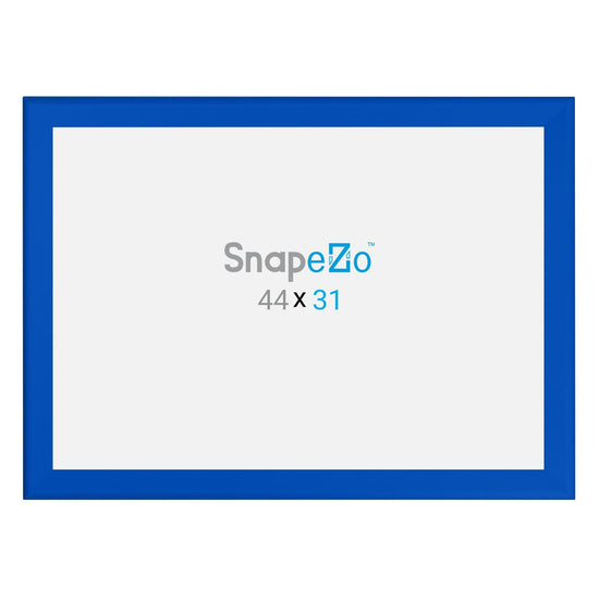 31x44 Blue SnapeZo® Snap Frame - 1.7" Profile - Snap Frames Direct