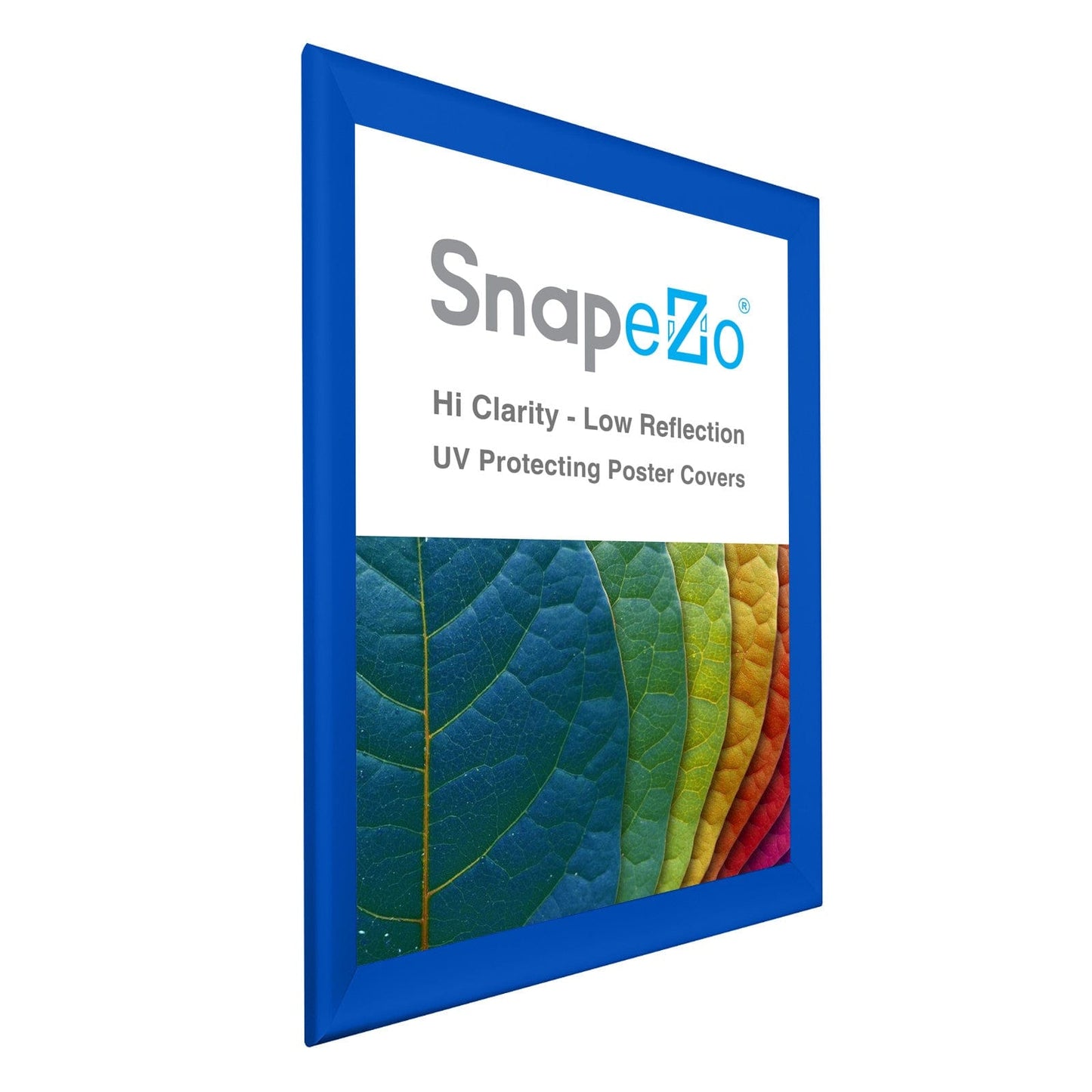 32x46 Blue SnapeZo® Snap Frame - 1.7" Profile - Snap Frames Direct