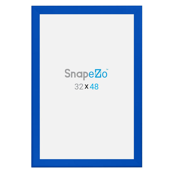 32x48 Blue SnapeZo® Snap Frame - 1.7" Profile - Snap Frames Direct