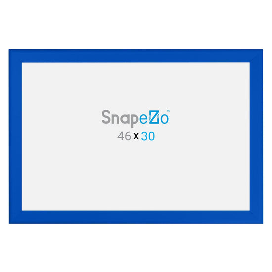 30x46 Blue SnapeZo® Snap Frame - 1.7" Profile - Snap Frames Direct