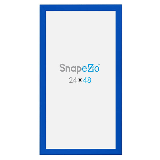 24x48 Blue SnapeZo® Snap Frame - 1.7" Profile - Snap Frames Direct
