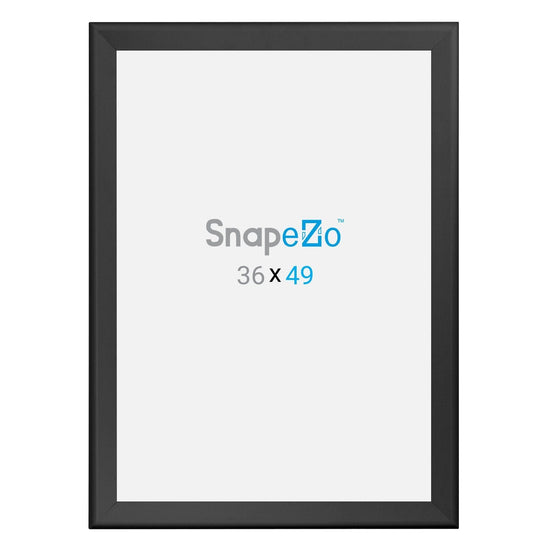 36x49 Black SnapeZo® Snap Frame - 1.7" Profile - Snap Frames Direct
