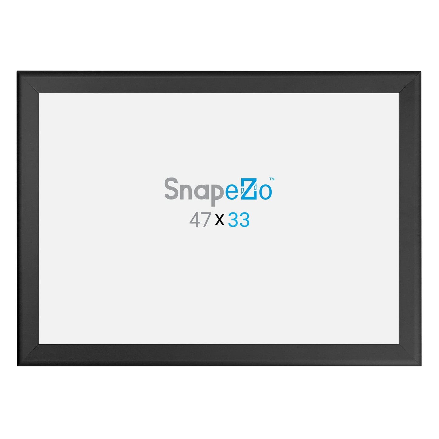 33x47 Black SnapeZo® Snap Frame - 1.7" Profile - Snap Frames Direct