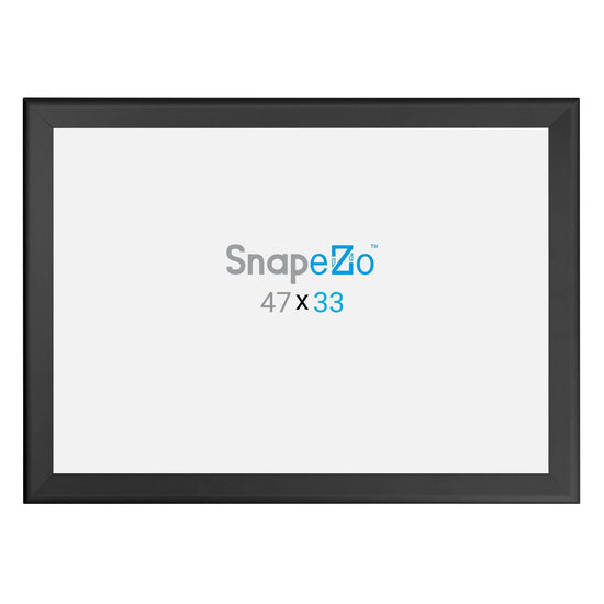 33x47 Black SnapeZo® Snap Frame - 1.7" Profile - Snap Frames Direct