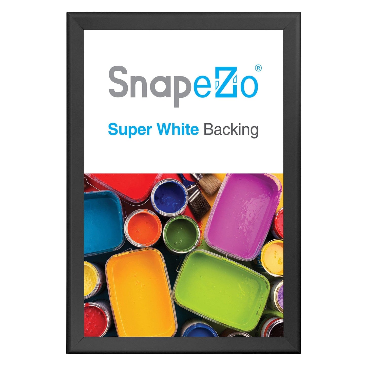 31x46 Black SnapeZo® Snap Frame - 1.7" Profile - Snap Frames Direct