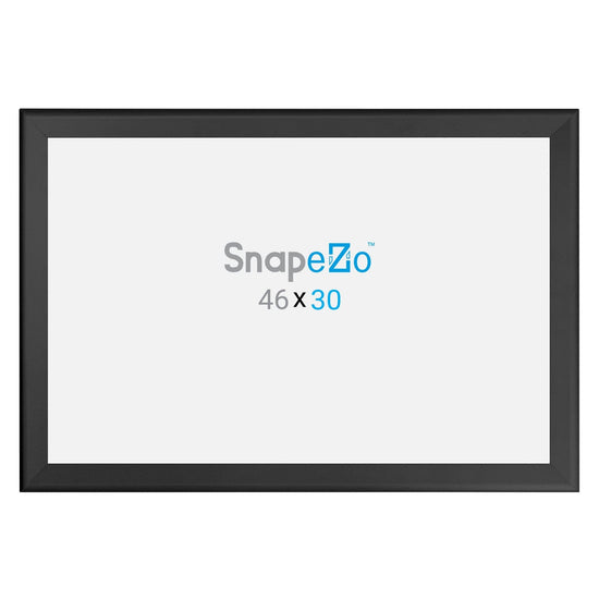 30x46 Inches Black SnapeZo® Snap Frame - 1.7" profile - Snap Frames Direct