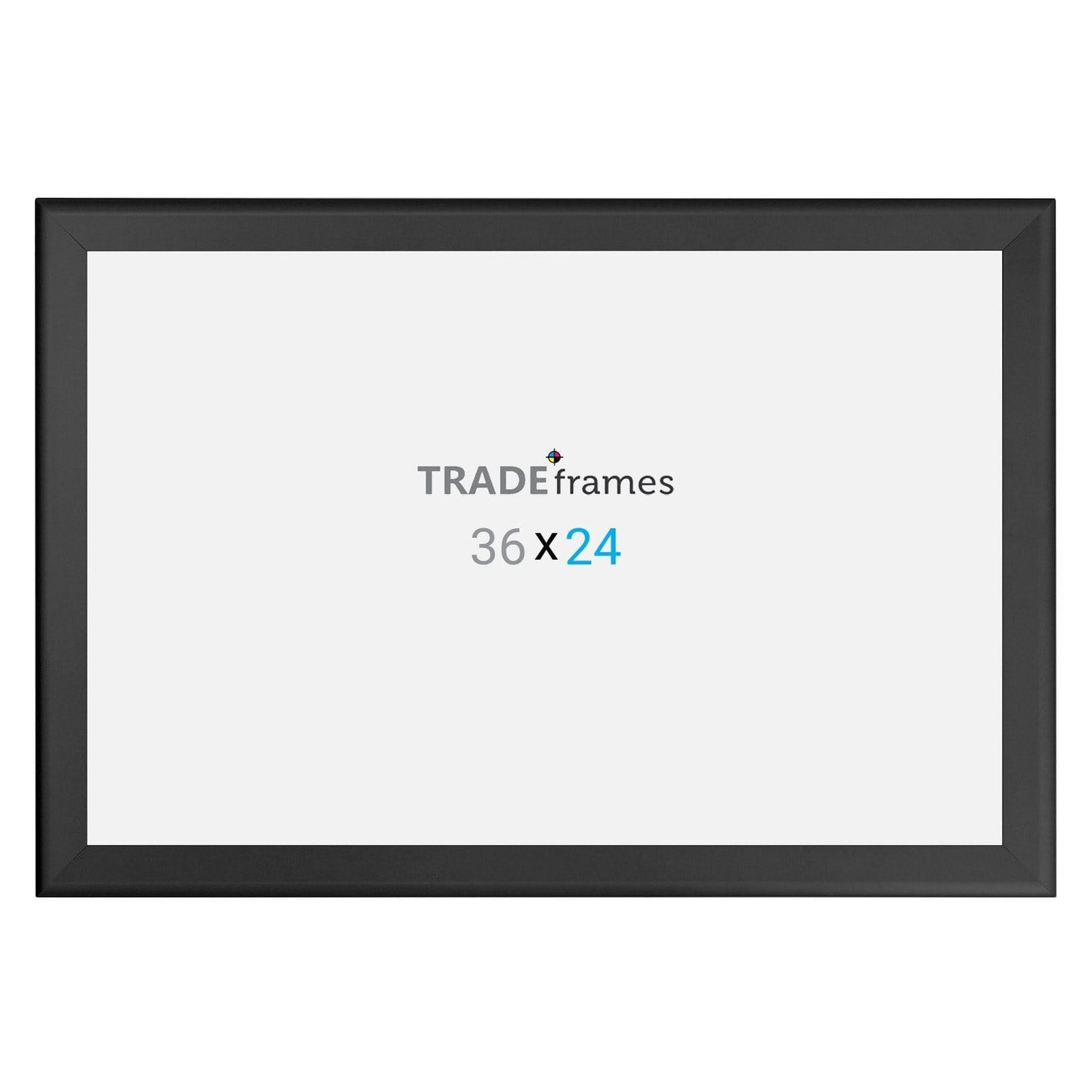 24x36 Black TRADEframe Snap Frame - 1.7" Profile - Snap Frames Direct