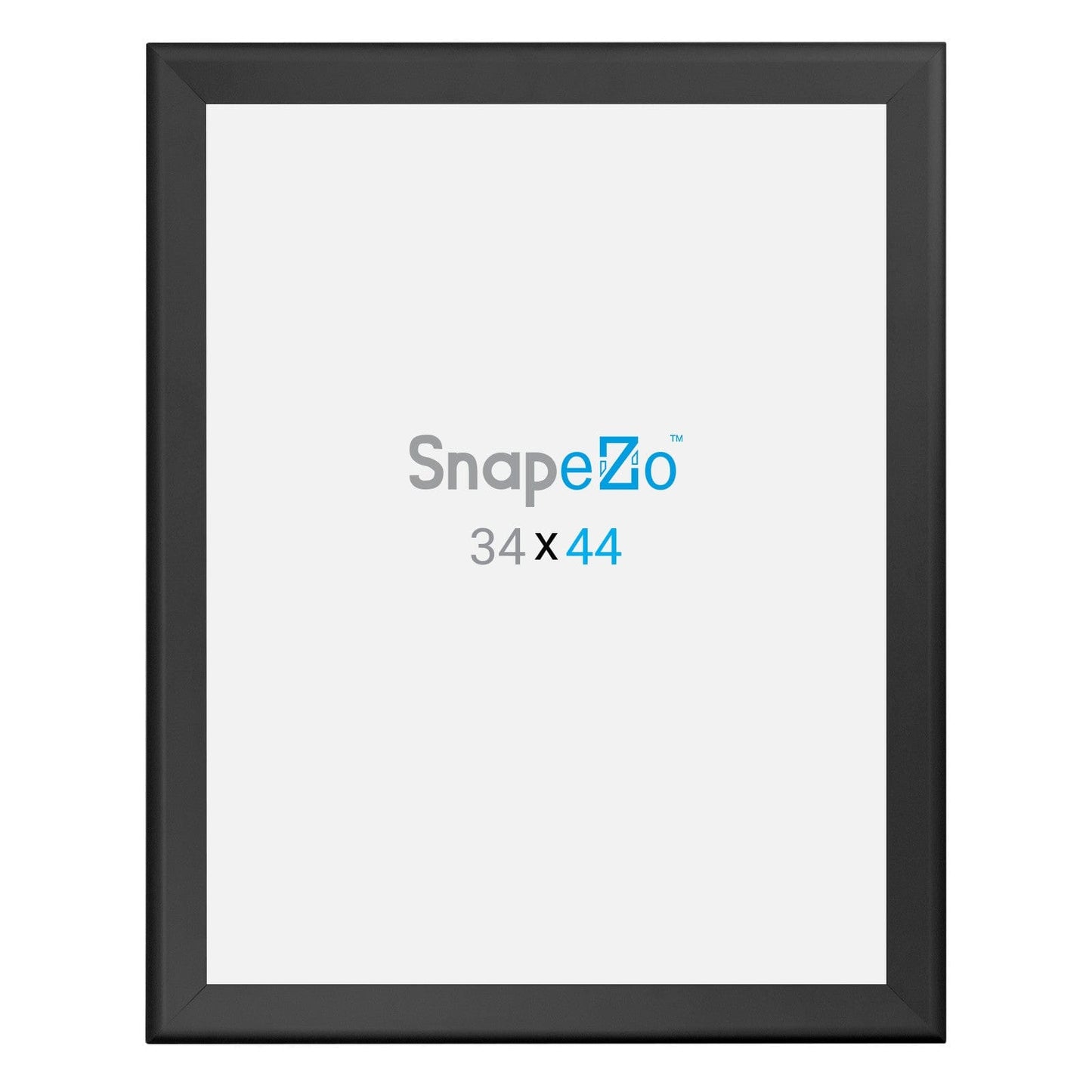 34x44 Inches Black SnapeZo® Snap Frame - 1.7" profile - Snap Frames Direct