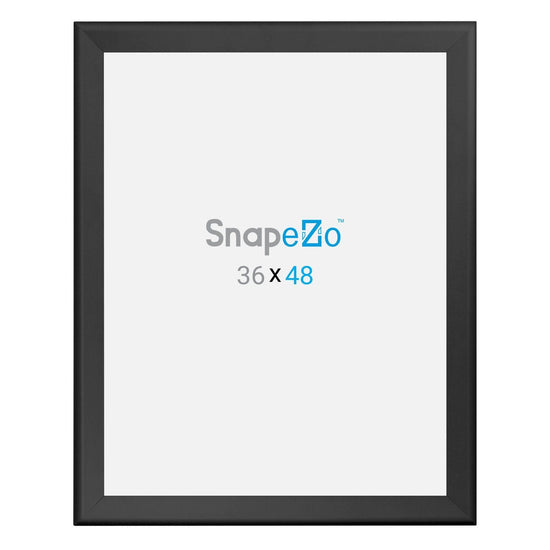 36x48 Black SnapeZo® Poster Snap Frame 1.7" - Snap Frames Direct