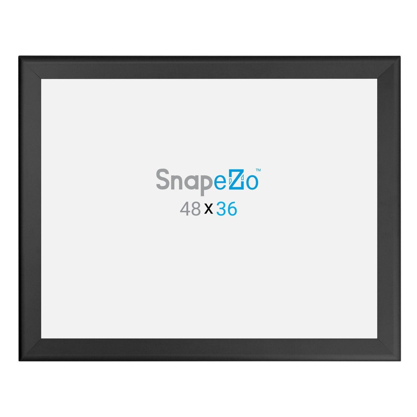 36x48 Black SnapeZo® Poster Snap Frame 1.7" - Snap Frames Direct