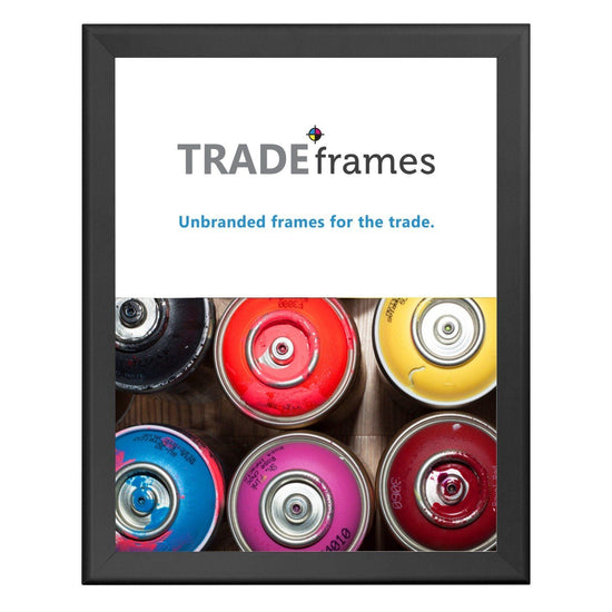 Black TRADEframe snap frame, media size 22X28 - 1.7 inch profile - Snap Frames Direct