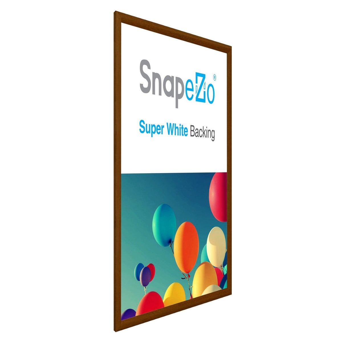 18x24 Dark Wood SnapeZo® Snap Frame 1" Profile Snap Frames Direct