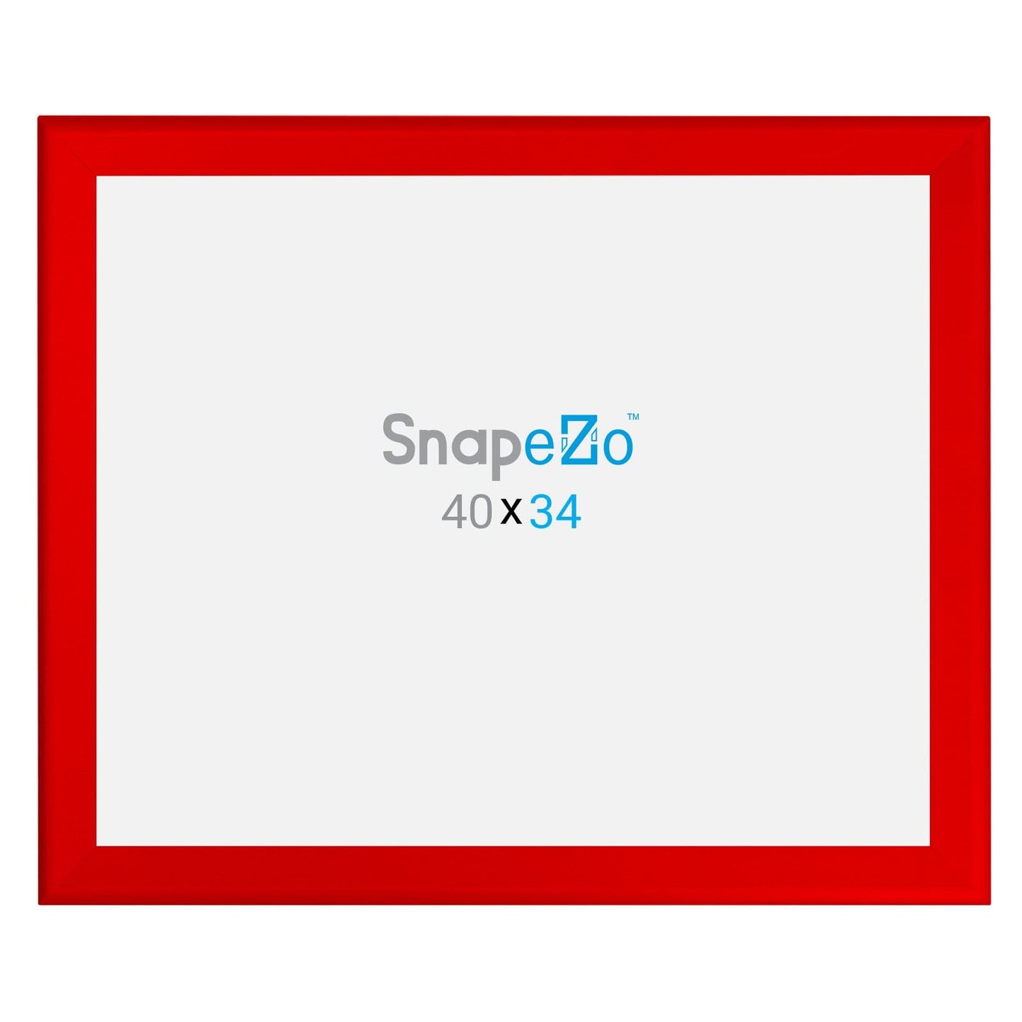 34x40 Red SnapeZo® Snap Frame - 1.7" Profile - Snap Frames Direct