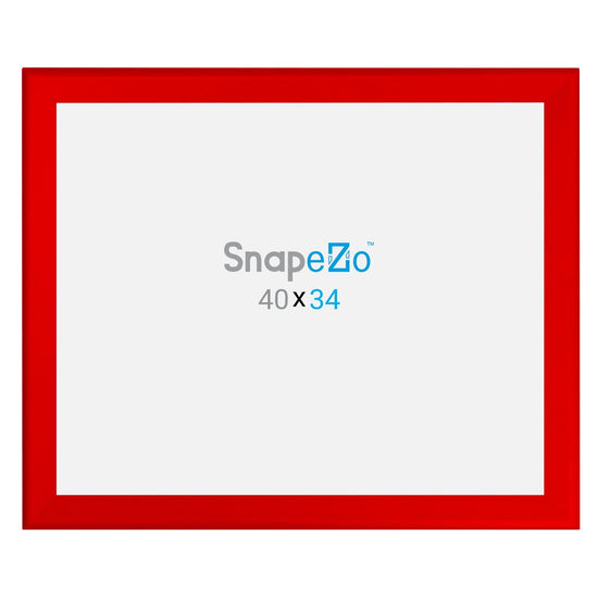 34x40 Red SnapeZo® Snap Frame - 1.7" Profile - Snap Frames Direct