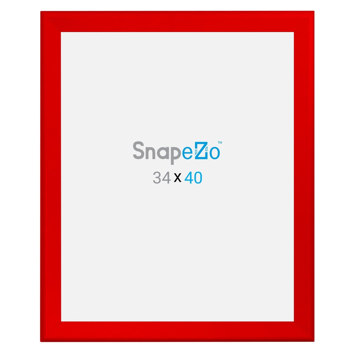 34x40 Red SnapeZo® Snap Frame - 1.7" Profile - Snap Frames Direct