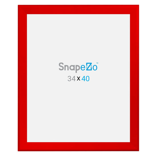 34x40 Red SnapeZo® Snap Frame - 1.7" Profile - Snap Frames Direct