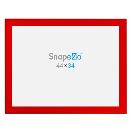 34x44 Red SnapeZo® Snap Frame - 1.7" Profile - Snap Frames Direct