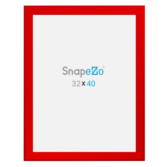 32x40 Red SnapeZo® Snap Frame - 1.7" Profile - Snap Frames Direct