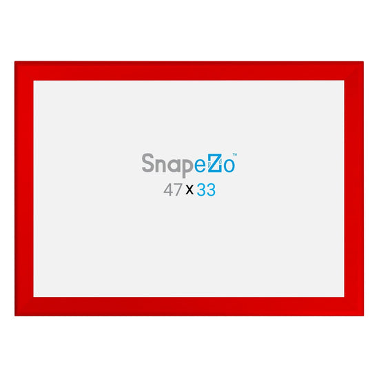 33x47 Red SnapeZo® Snap Frame - 1.7" Profile - Snap Frames Direct