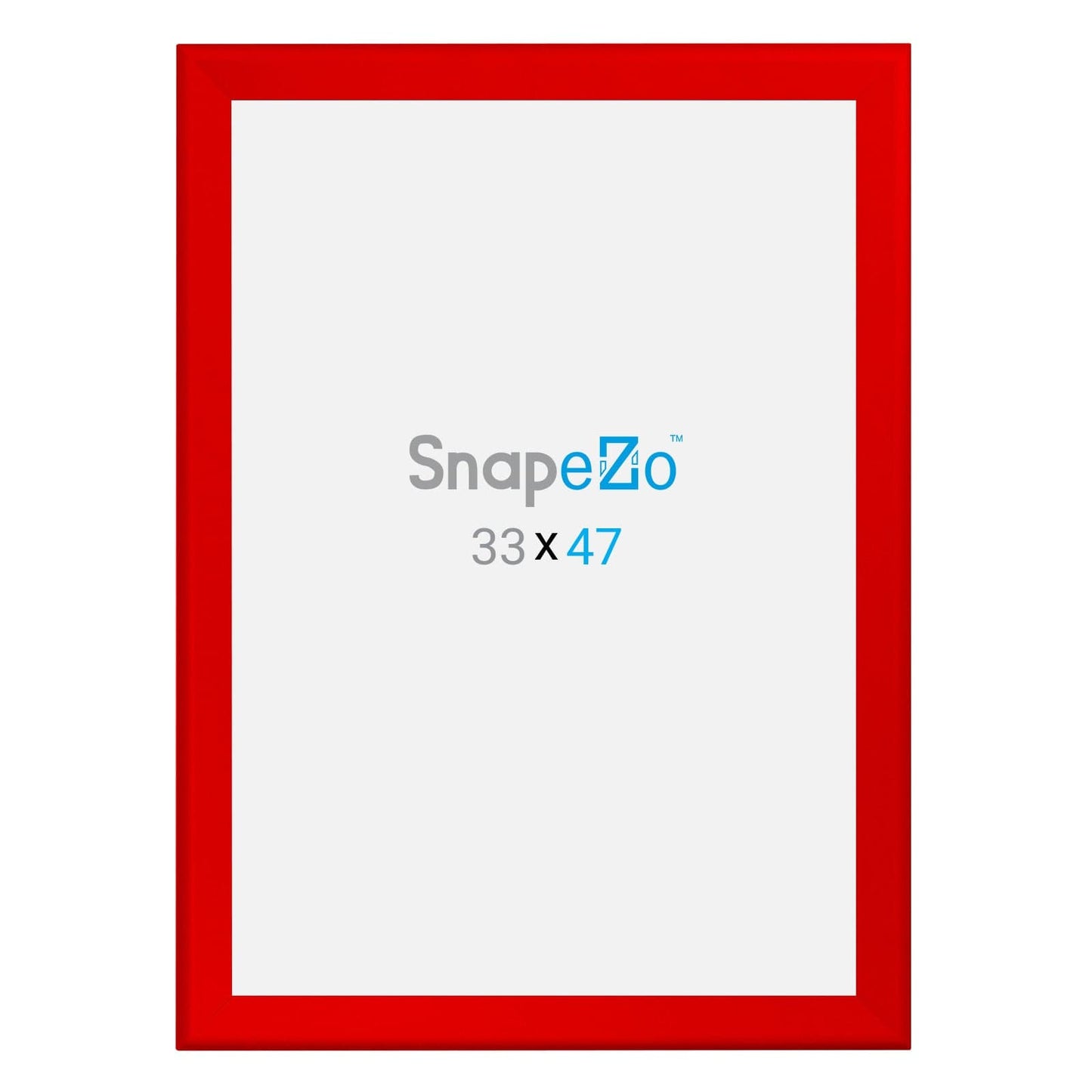 33x47 Red SnapeZo® Snap Frame - 1.7" Profile - Snap Frames Direct