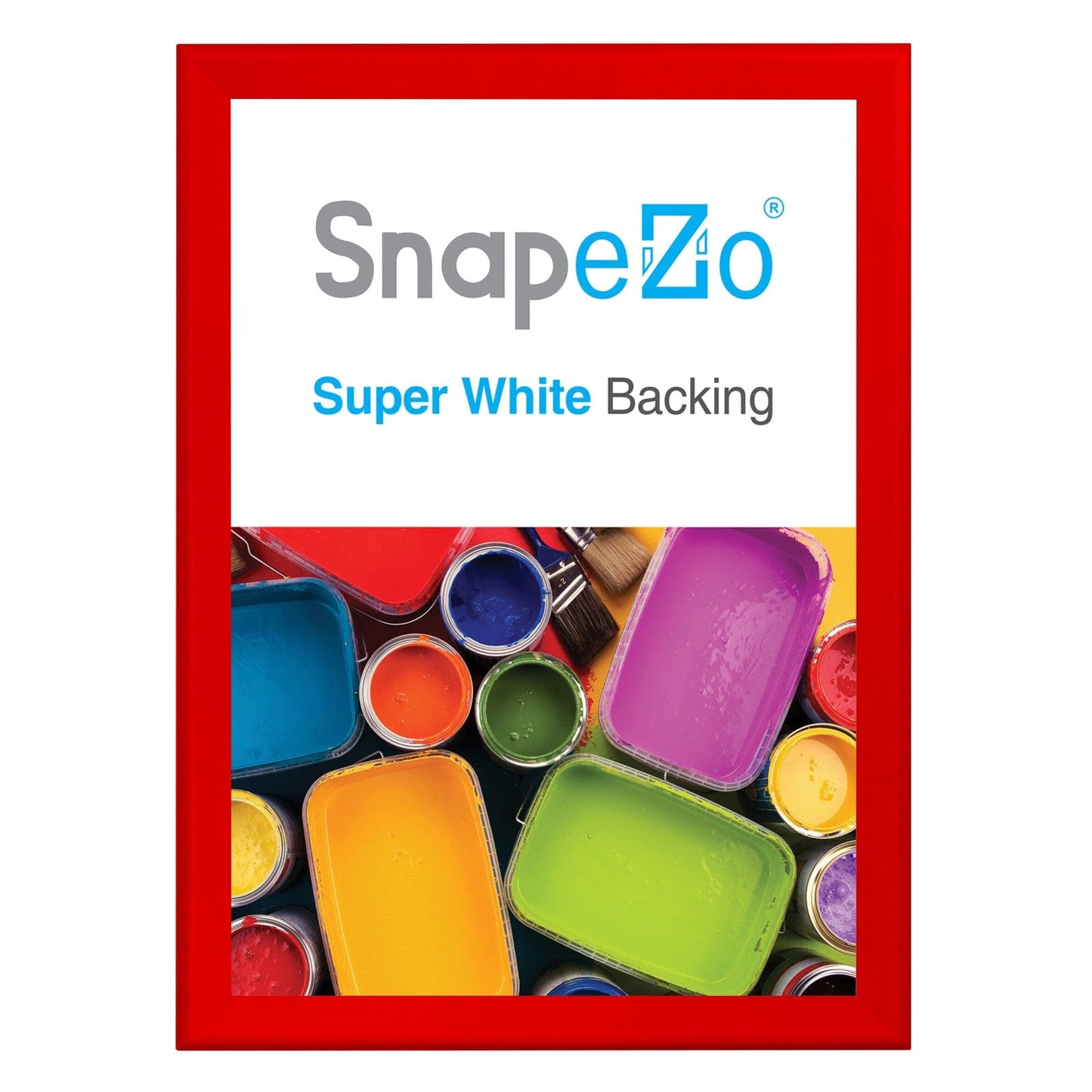 31x44 Red SnapeZo® Snap Frame - 1.7" Profile - Snap Frames Direct