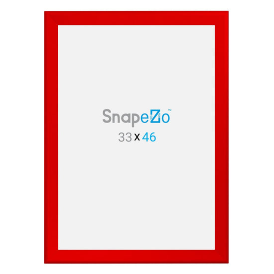 33x46 Red SnapeZo® Snap Frame - 1.7" Profile - Snap Frames Direct