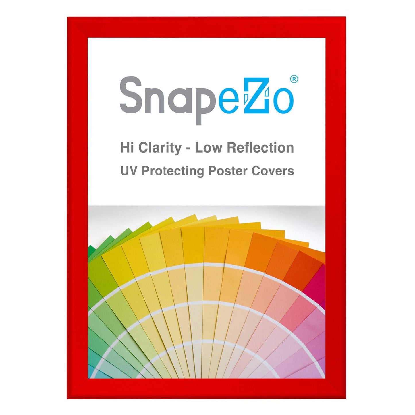 31x44 Red SnapeZo® Snap Frame - 1.7" Profile - Snap Frames Direct