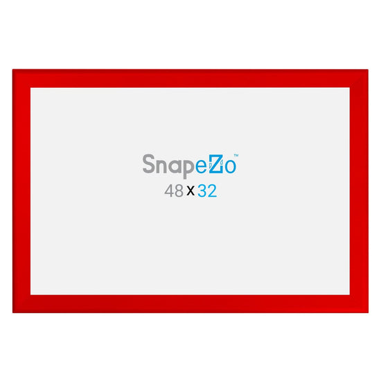 32x48 Red SnapeZo® Snap Frame - 1.7" Profile - Snap Frames Direct