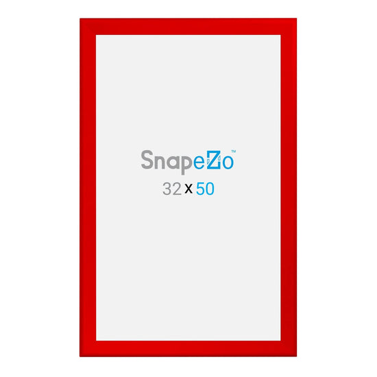 32x50 Red SnapeZo® Snap Frame - 1.7" Profile - Snap Frames Direct