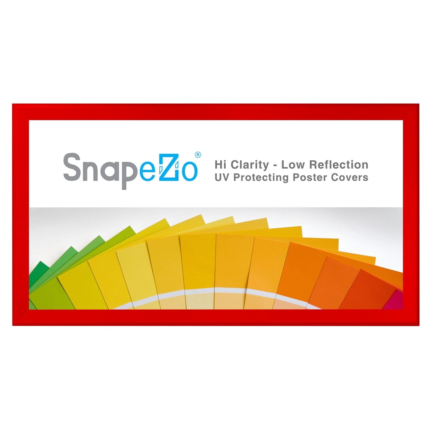 21x62 Red SnapeZo® Snap Frame - 1.7" Profile - Snap Frames Direct