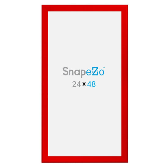 24x48 Red SnapeZo® Snap Frame - 1.7" Profile - Snap Frames Direct