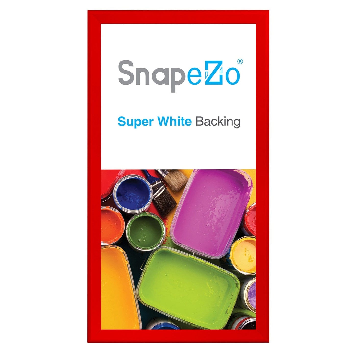 24x48 Red SnapeZo® Snap Frame - 1.7" Profile - Snap Frames Direct