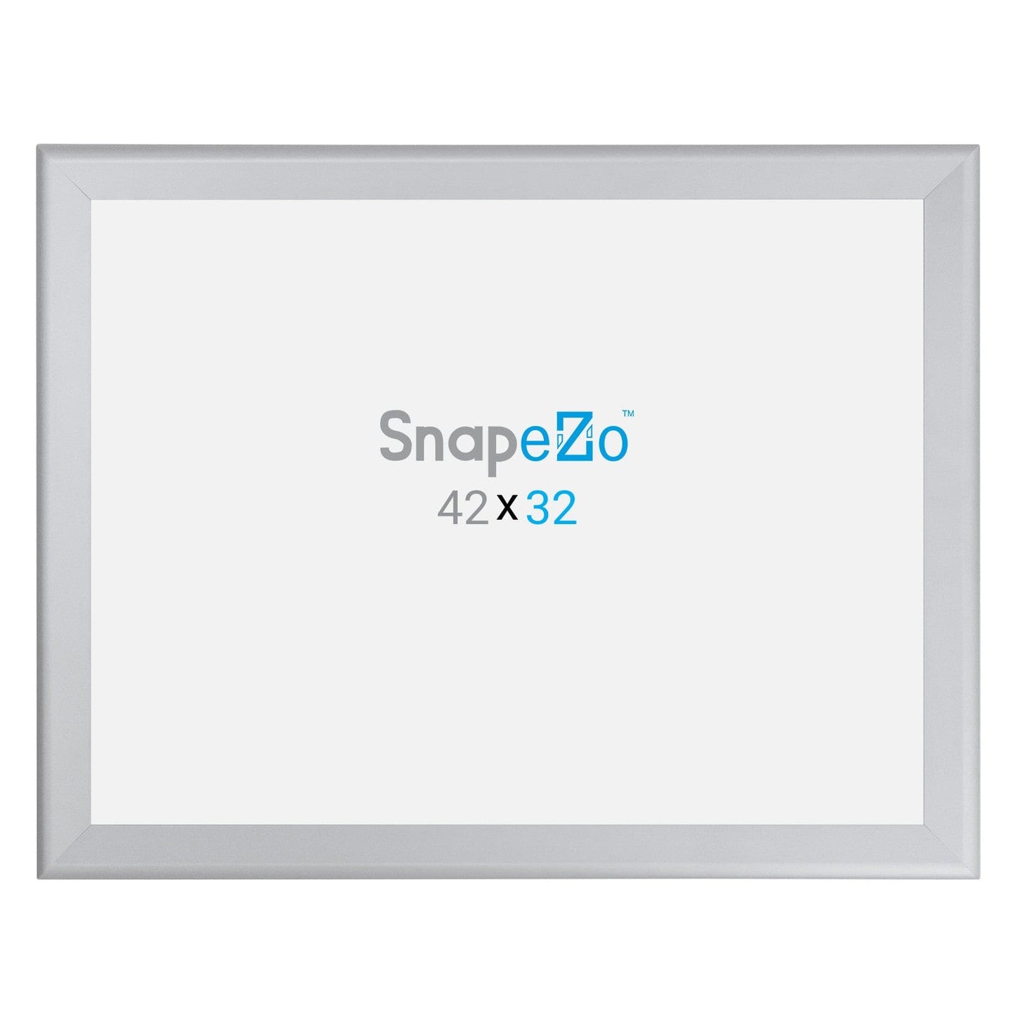 32x42 Silver SnapeZo® Snap Frame - 1.7" Profile - Snap Frames Direct