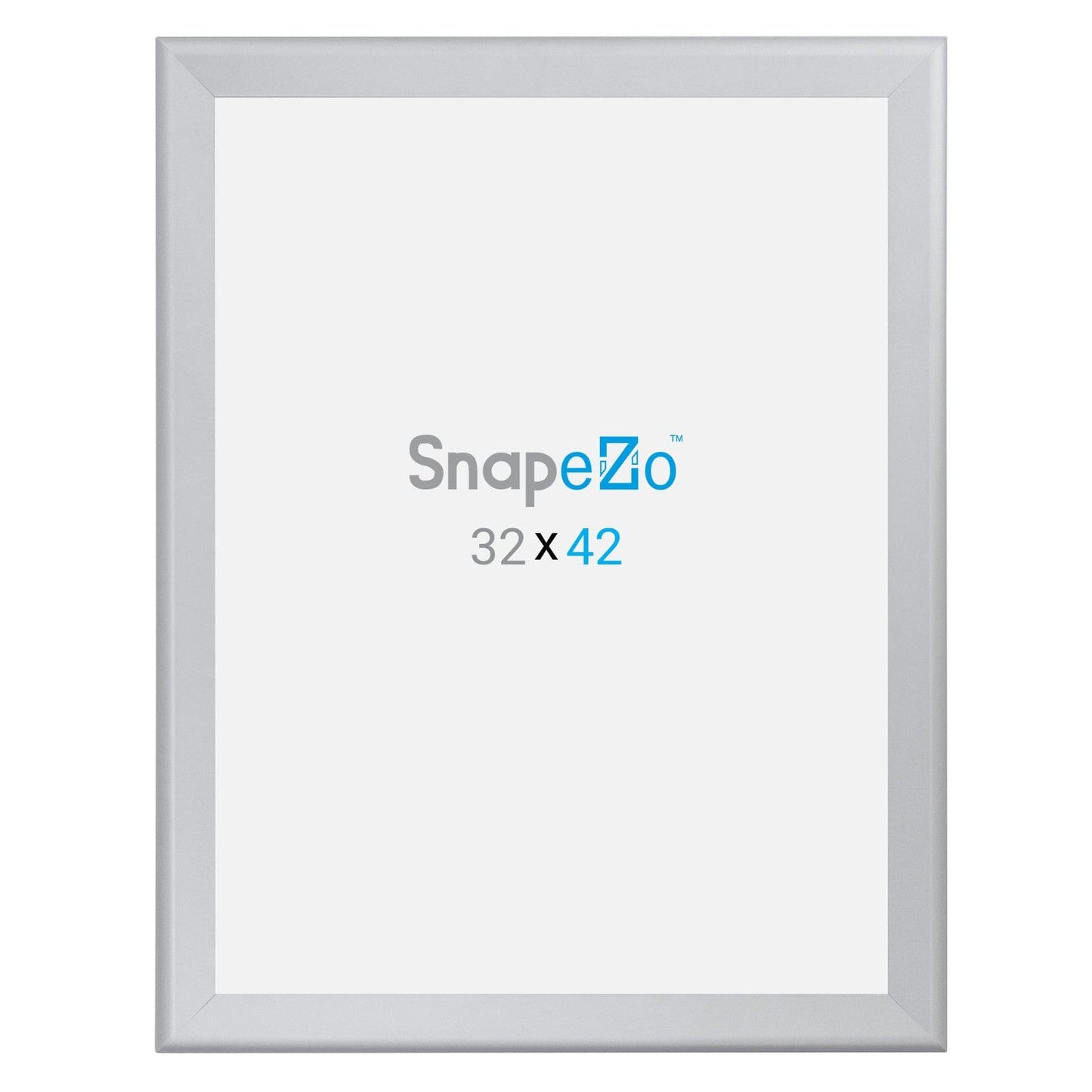 32x42 Silver SnapeZo® Snap Frame - 1.7" Profile - Snap Frames Direct