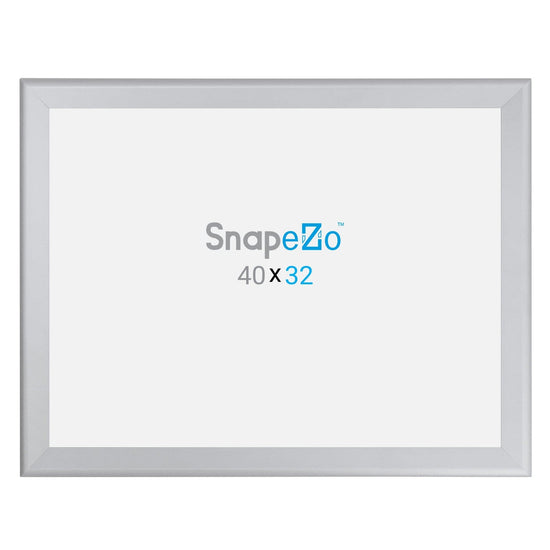 32x40 Silver SnapeZo® Snap Frame - 1.7" Profile - Snap Frames Direct