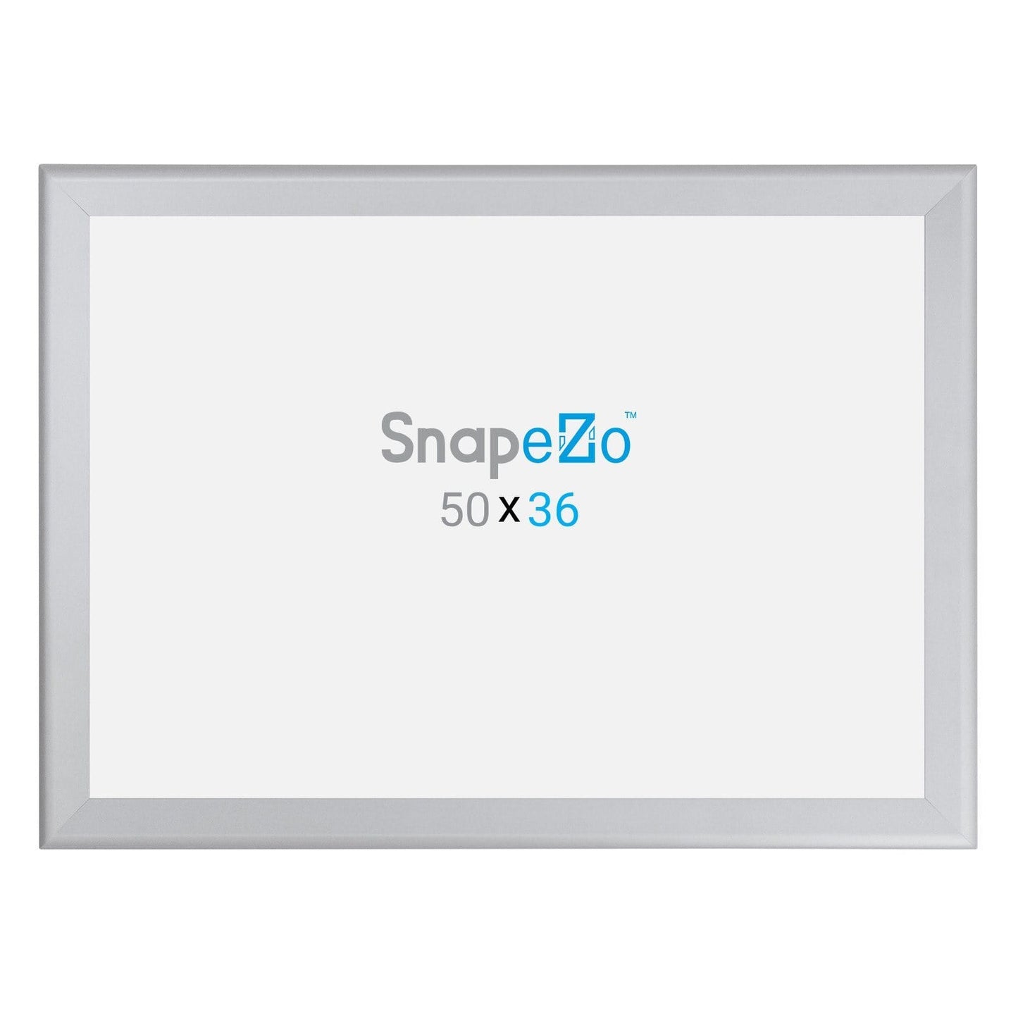 36x50 Silver SnapeZo® Snap Frame - 1.7" Profile - Snap Frames Direct