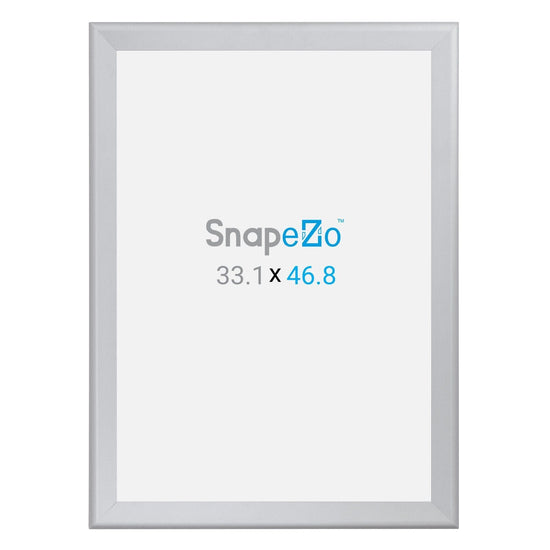 A0 Silver SnapeZo® Snap Frame - 1.7" Profile - Snap Frames Direct