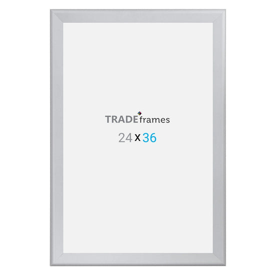 24x36 Silver TRADEframe Snap Frame - 1.7" Profile - Snap Frames Direct