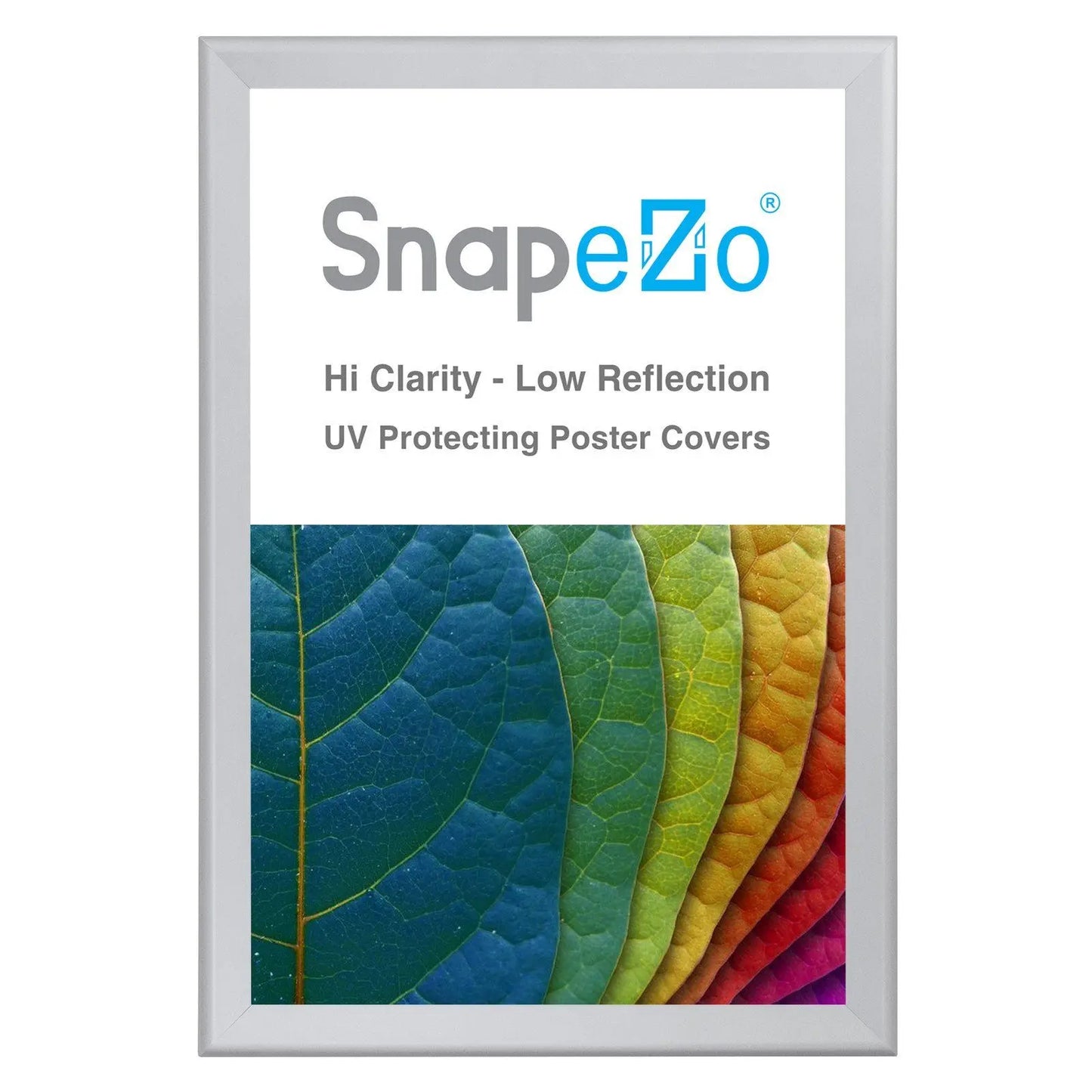 Silver snap frame poster size 24X36 - 1.4 inch profile - Snap Frames Direct