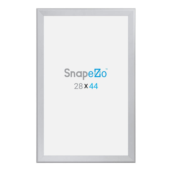 28x44 Silver SnapeZo® Snap Frame - 1.7" Profile - Snap Frames Direct