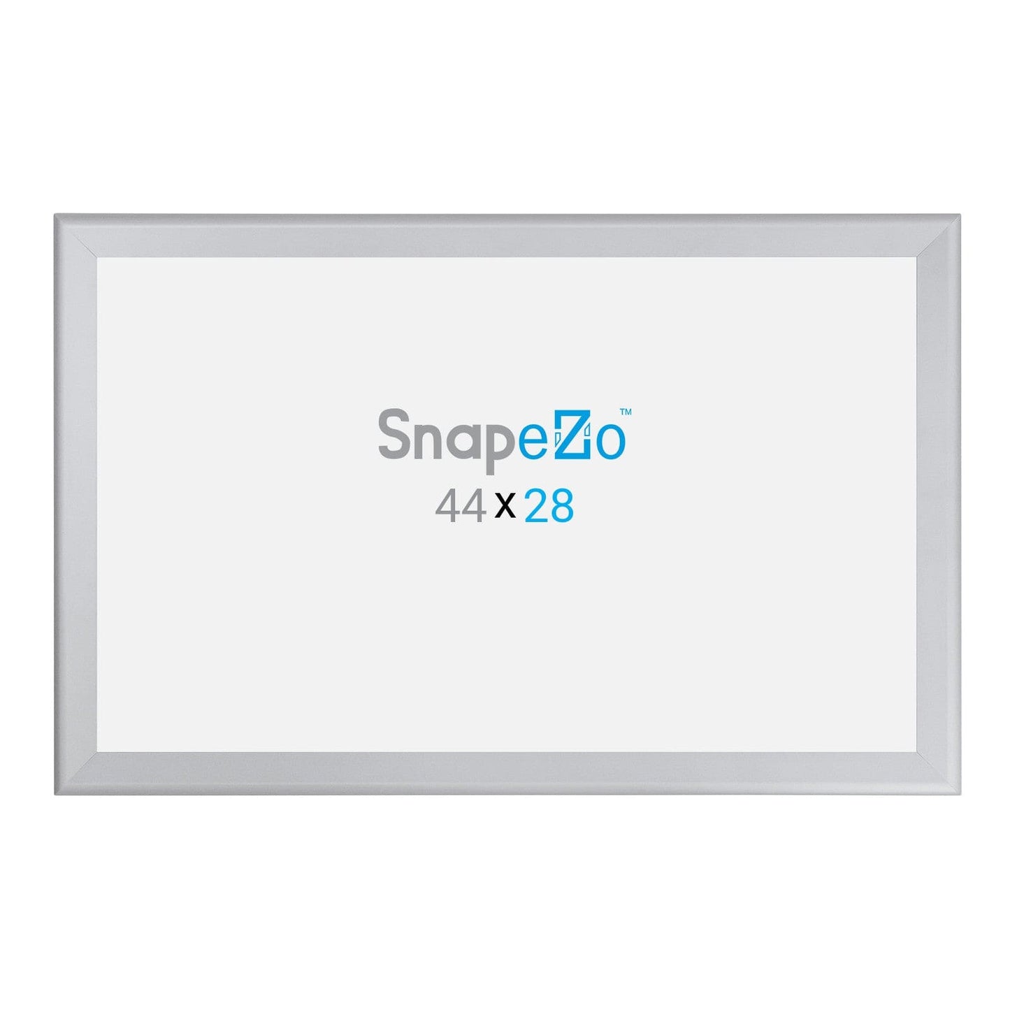 28x44 Silver SnapeZo® Snap Frame - 1.7" Profile - Snap Frames Direct