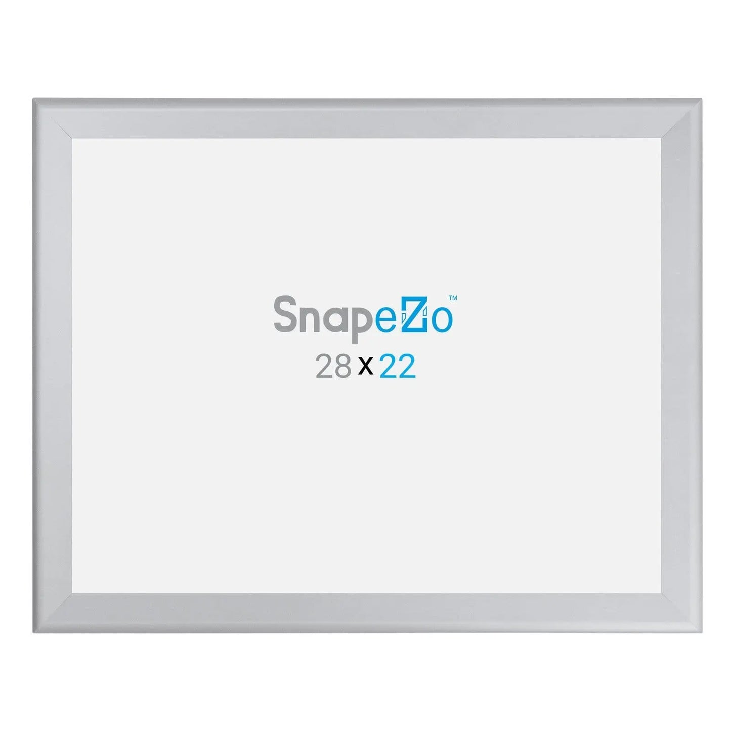 22x28 Silver SnapeZo® Snap Frame - 1.7" Profile - Snap Frames Direct