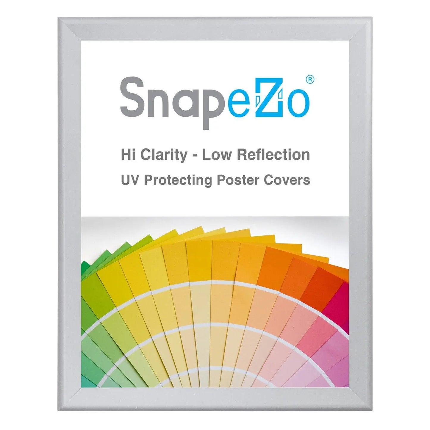 Silver snap frame poster size 22X28 - 1.4 inch profile - Snap Frames Direct