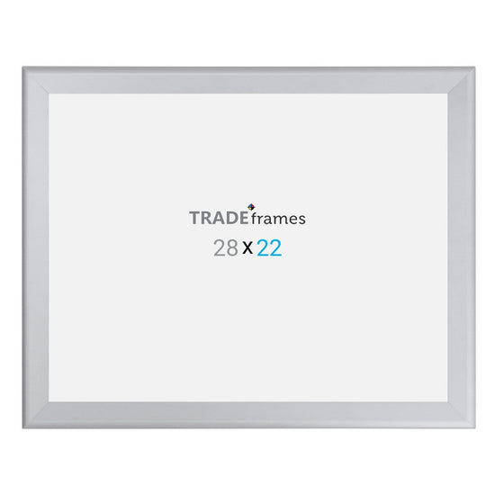 22x28 Silver TRADEframe Snap Frame - 1.7" Profile - Snap Frames Direct